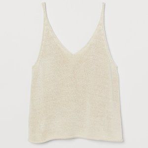 H&M Oversized Cream Sweater Tank - M